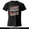 Legendary Racer Printed Men's T-Shirt 100% Cotton Oversized Retro Graphic Tees for Women Tops Tees Casual Streetwear