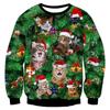 3D Print Funny Cat Pizza Pattern Sweatshirt For Men Women Christmas Hoodie Clothes Mens Plus Size Sweatshirts Jumpers Streetwear