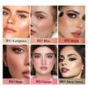 6 Colors Liquid Blush Long Lasting Natural Nude Makeup Blush Cream Lightweight Contouring Highlighter Waterproof Lip&Cheek&Eye Multifunctional Blush