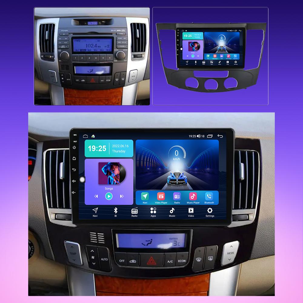 2 DIN Android Carplay Car Radio For Hyundai Sonata NF 2008-2010 Multimedia Player Head Unit Stereo GPS Navigation BT WIFI 2+32GB