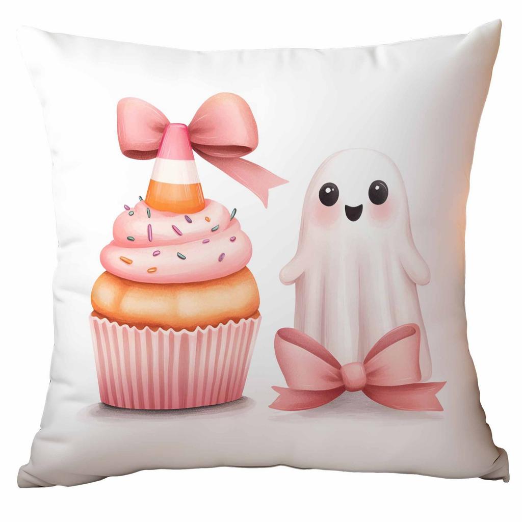 New Pink Halloween Pillowcase Festive Home Cushion Pillowcase Decoration