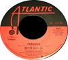 7inch Record BETTE MIDLER - Paradise AT3475 Atlantic 1977 US Pop Used