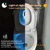 USB Rechargeable 7 Color Changing LED Toilet Bowl Night Light with Motion Sensor Ambient Bathroom Decor Lamp Auto Sensing