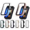 Full Protective Case For Huawei Band 9 Screen Protector Cover PC Shell +tempered Glass Film for Huawei Band 8 Accessories 2in1