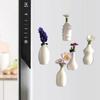Refrigerator Magnet Vase Shape Resin Decorative Fixing Sticker Fridge Decoration for Air Conditioner