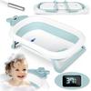 Baby Bathtub with Thermometer RK-282 White and Blue