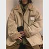 Unisex Hong Kong-Style Retro Corduroy Coat - Winter Korean Loose Fit Thickened Casual Jacket