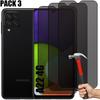 Anti-spy Tempered Glass Screen Protector for Samsung Galaxy A22 - BOOLING - Pack of 3