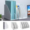 A4 File Box, 4 Tiers, File Stand, Desk Shelf, Foldable, Book Stand, Desktop Shelf, Storage Box, Foldable, Extendable, Desktop Storage, Divider, Book