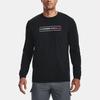 Under Armour Logo Print Training Sports Crew Neck T-Shirt Men Tops Black 1366473-001