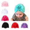 Cute Baby Boy Girl Newborn Toddler Kid Beanie Solid Floral Knot Wrap Cap Turban Hat