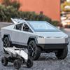 1:24 MINI AUTO Tesla Cybertruck Pickup Trailer Alloy Car Model Diecasts Metal Off-road Vehicles Truck Simulation Kids Toys Gift