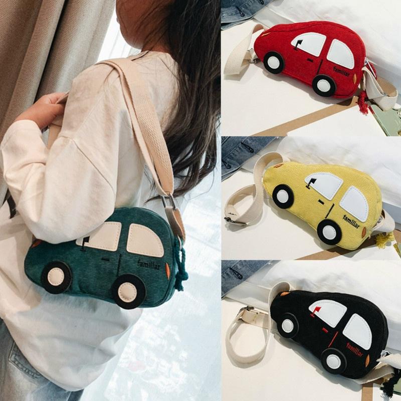 Children Baby Boys Girls Car Shoulder Bag Handbags Mini Crossbody Bag Packet Car Shaped Clutch Chain