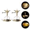Stable Adjustable Lotus Oil Lamp Zinc Zinc Alloy With Wick Buddha Supplies Wick Base Wick Stand Wick Holder