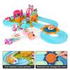 Mini Playset Plush Hamster Mini Ice Cream Playground Playset Hidden Gameplay Long Track Toys for Play House Fun Kids Ages 2-6