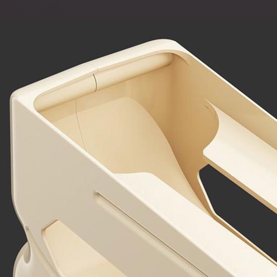 Fridge Egg Storage Box Four Tiers Automatic Rolling Large Capacity Space-Saving 30 Egg Organizer Refrigerator Side Door Egg Dispenser