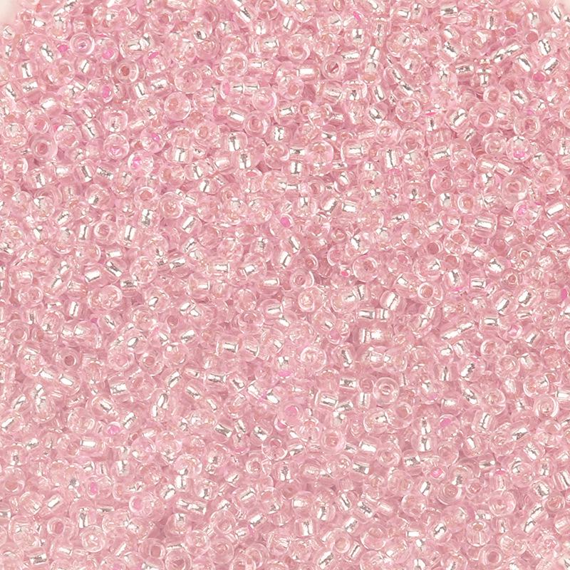 2mm Colored Transparent Silver Core Glass Seed Beads for DIY Jewelry Accessories