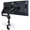 Elecom Monitor Arm Dual 2 Screens Compatible with 17-32 Inches Load Capacity: 9kg Gas Type Compatible with VESA Standards Black DPA-DS07BK
