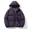 Padded-on Men's Winter Couple's Same Padded Jacket Hooded Padded-on Men's Casual Solid Color Thickened Warm Loose Coat Men