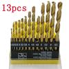 13 Pcs/set Of Metal Drill Bit Set Twist Drill Bit Hss Strong For Steel Metal Quick Change Design
