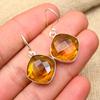 Honey Topaz Gemstone Handmade 925 Solid Sterling Silver Jewelry Earrings For Women