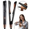 Ceramic Hair Curler Straightener 30S Fast Heat Up with Auto Shut-Off for Quick Safe Styling