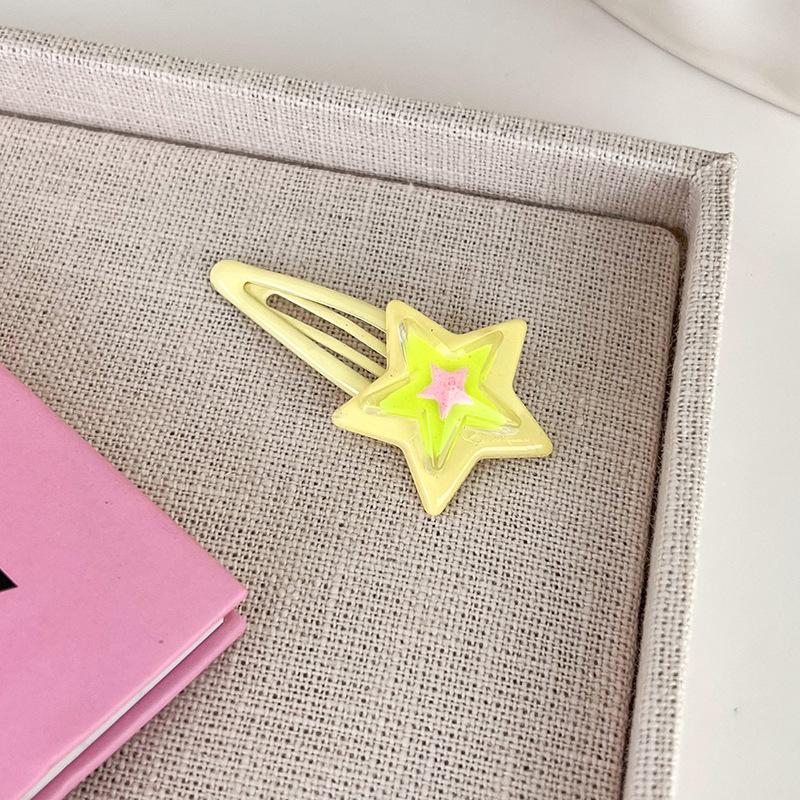UXSL Sweet Cute Colorful Stars Hair Clips For Girls Lovely BB Hairpins Hair Decoration Pentagram Barrettes Kids Hair Accessories