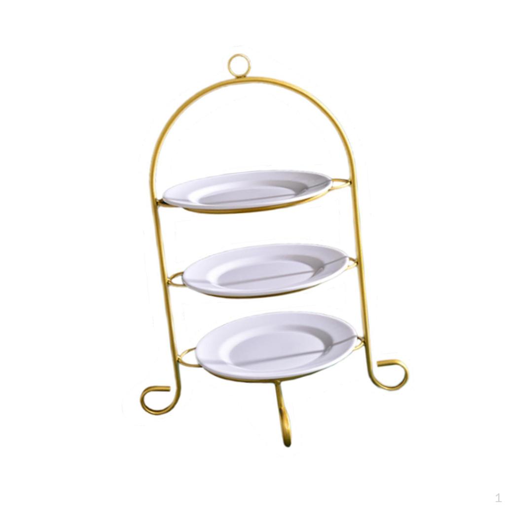 Cake Display Stand Pastry Serving Tray Cookie Rack Practical Fruit Plate 3 Tier for Candy