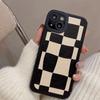 Luxury Checkerboard Stripe Shockproof Phone Case For Iphone 13 Mini 12 Pro Max Xs Back Cover For Iphone 11 Xr X 7 8 Se2 1075