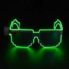 Wireless LED Light-up Glasses Glow In the Dark Neon Rave Shades  for Adult Kids