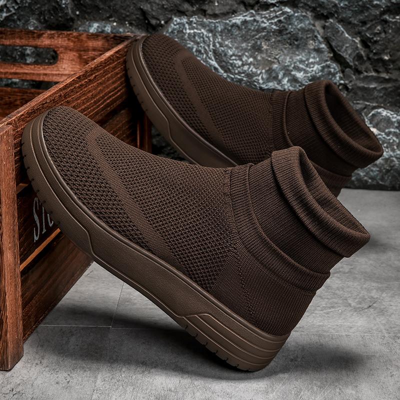 Shoe of Man Fashion Mesh Sock Shoes Outdoor Flat Bottom Anti-slip Breathable Casual Sports Vulcanized Shoes Zapatos Casuales