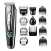 Professional Hair Clipper Mens Beard Trimmer Cordless Rechargeable Hair Cutter Kit Barber