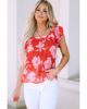 Azura Exchange Ruffle Sleeve Floral Blouse