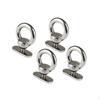 4 Count Kayak Track Mount Tie Down Eyelet for Secure Rope Holding Stainless Steel