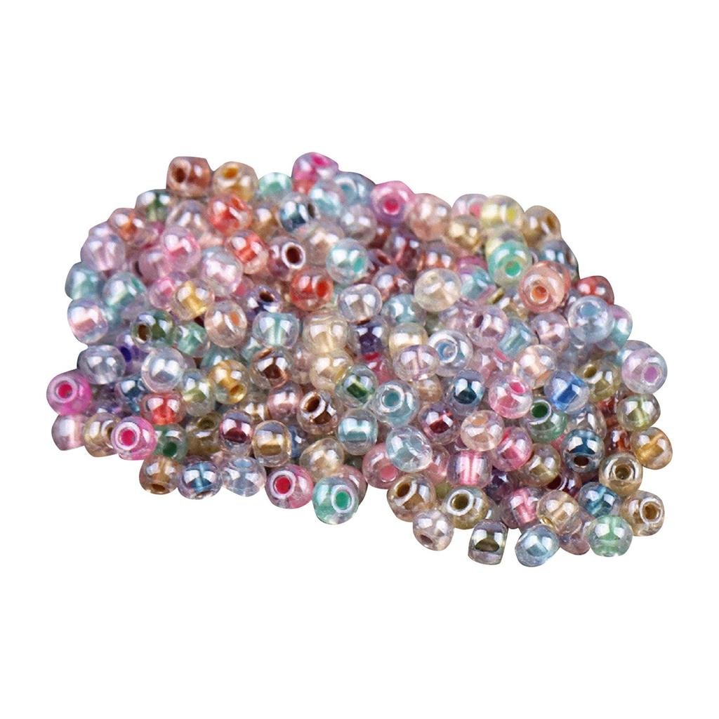 10g Czech Bossiosa  Dyed Core Glass Beads Transparent Crystal Seed Beads Suitable For DIY Jewelry Bracelets Necklaces