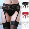 Sexy Lady Lace Suspender Garter Belt Lingerie G-String Thong Set Stocking Belt