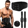Electric Abdominal Muscle Stimulator Belt EMS Rechargeable Body Slimming Waist Belly Band Training Gear Fiteness Massager