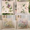 DIY Pillow Cover Cross Stitch Embroidery Pillowcase Kit Handwork Bouquet Needlework Flower Design