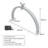 LED Half Moon Table Top Lamp Nail Repair Light 22 Inch 24W 3200-5600K Touch Control Foldable Beauty Lights with Phone Clip