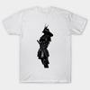 T Shirt Women Samurai Silhouette Harajuku Print Kawaii Tshirt Summer Short Sleeve Female T-Shirt Top Tee