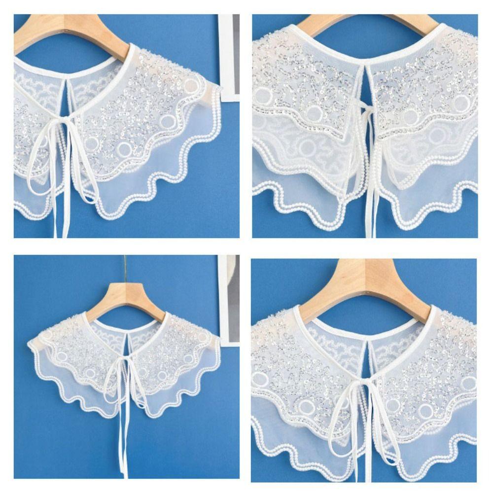 Поддельный воротник Динчжу Шаль воротник Платье Блузка Декор Передняя планка Воротник Новый Поддельный воротник