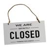 Double Sided Hanging Sign Reversible Open and Closed Wooden Business Sign  Shop