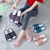 Fashion 2024 Slippers Women Buckled Strap Summer Beach Slippers Plastic Sandals Classic Women's Buckle Garden Slippers Quick-drying