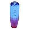 Universal Two Color Crystal Bubble Shift Knob Manual Gear Stick Lever Head with 8mm 10mm Threaded Fittings(Blue Purple )