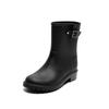 Rain Boots Women Korea Cute Water Shoes In The Tube Autumn And Winter Fashion Waterproof Shoes Overshoes Non -Slip Rubber Shoes