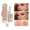 6 Colors Liquid Blush Long Lasting Natural Nude Makeup Blush Cream Lightweight Contouring Highlighter Waterproof Lip&Cheek&Eye Multifunctional Blush