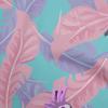Cotton Flex Dusty Teal Green Fabric Tropical Parrot With Leaves Sewing Material Print Fabric By The Yard 40 Inch