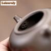 180ml Traditional Yixing Purple Clay Teapot Handmade Pot Raw Ore Steel Grey Section Mud Tea Maker Kettle Zisha Tea Set Tea Gift