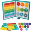 Magnetic Fraction Educational Puzzle Math Fraction Manipulatives Demonstration Book for Home Learning and Classroom Teaching