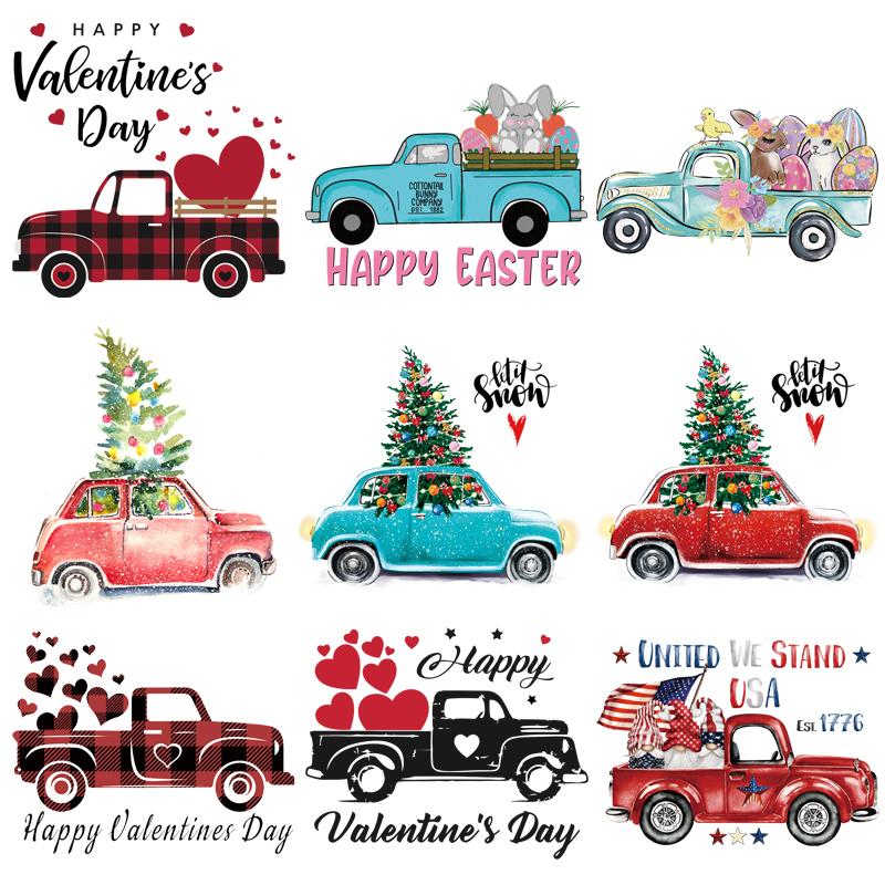 Несколько нашивок с автомобилями для одежды, толстовки с капюшоном Parches Ropa, теплопередающие наклейки для одежды, футболка «сделай сам», термоклеевые заплатки для одежды